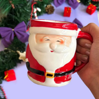 Caneca de Cerâmica em 3d do Papai Noel 330ml 🎁