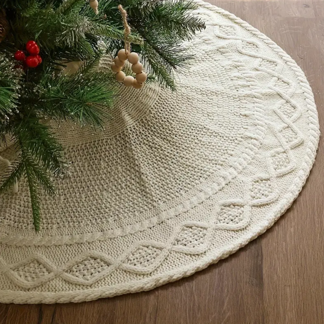 Saia de Árvore de Natal Tricotada Elegante 62, 72 e 82cm