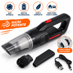 Aspirador Portátil Turbo Sem Fio – Alta Potência para Limpeza de Casa e Carro + Brinde (3 Pano de Microfibra)