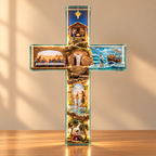 Enfeite Cruz Iluminada História de Jesus – 6 Cenas Completas