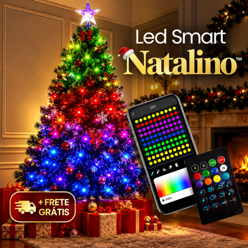 LED Smart Natalino RGB com Controle pelo Celular – Iluminação Inteligente