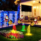 Regador Solar Papai Noel - Decoração de Natal - Kit com 3 Unidades 🤶🎄