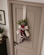 Escapulário de Porta Xadrez com Flores Lilases e Ovelhinha