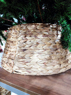 Saia Rígida Trançada Natural 60cm para Árvore de Natal